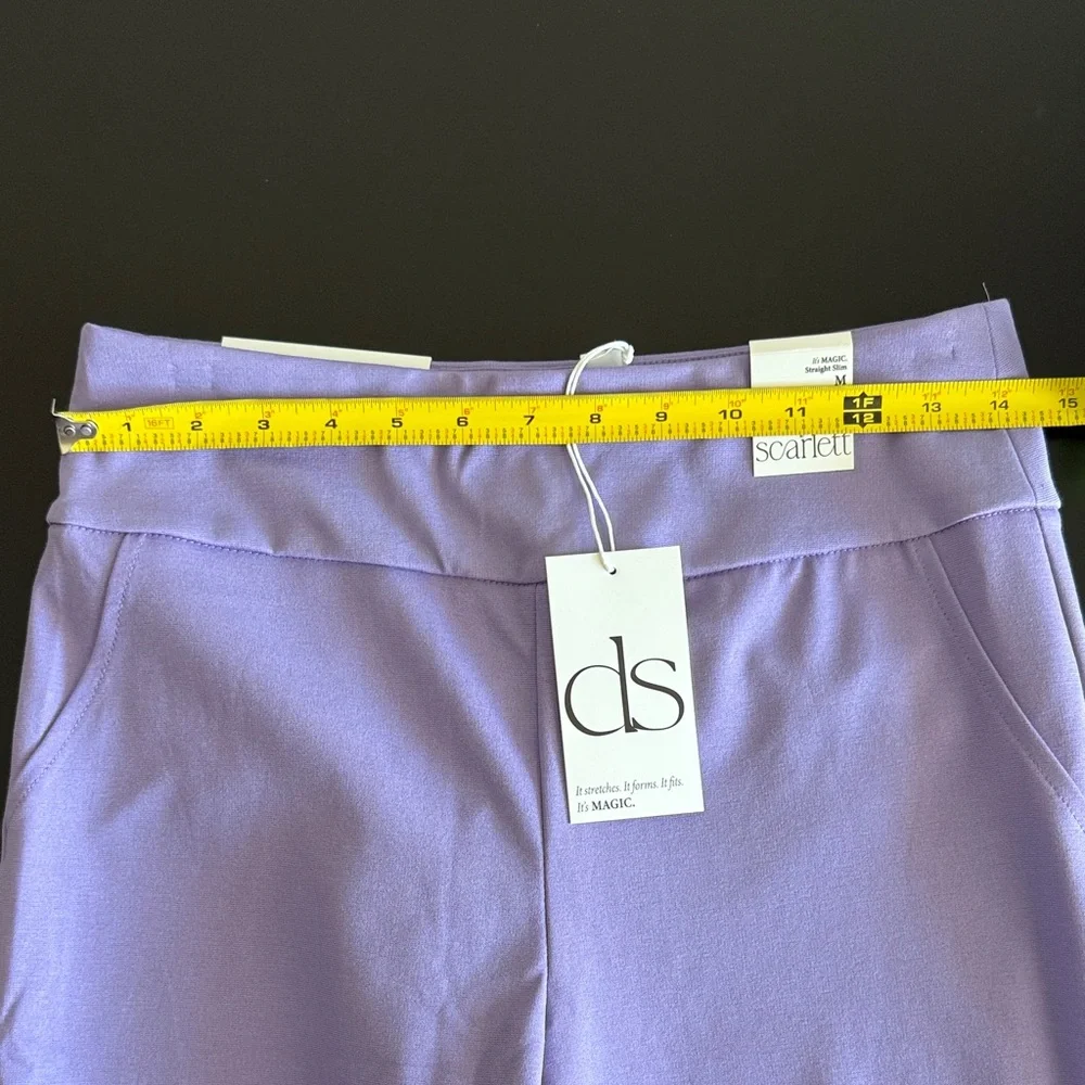 Purple It’s Magic Straight Slim Pants Size M NWT - Picture 9 of 9